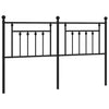 Schwarzes Metallkopfteil Timpau 160 cm
