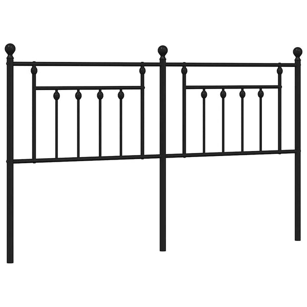 Schwarzes Metallkopfteil Timpau 160 cm