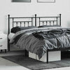 Schwarzes Metallkopfteil Timpau 160 cm