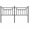 Schwarzes Metallkopfteil Timpau 160 cm