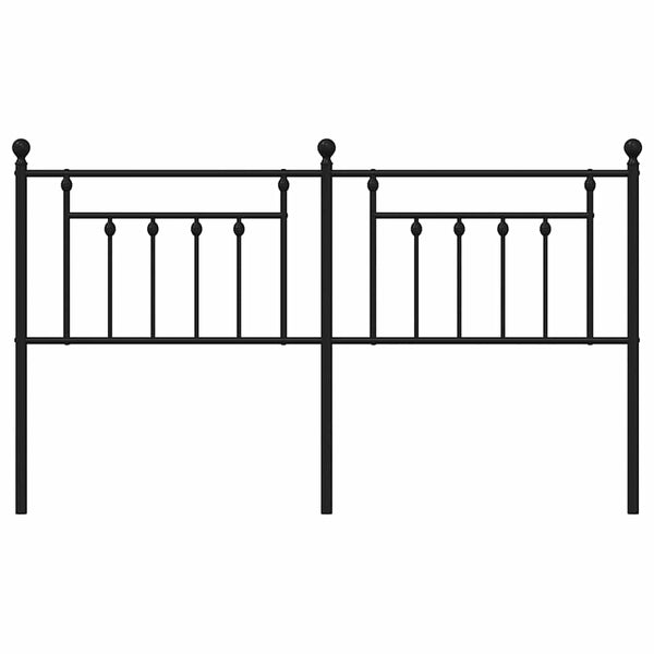 Schwarzes Metallkopfteil Timpau 160 cm