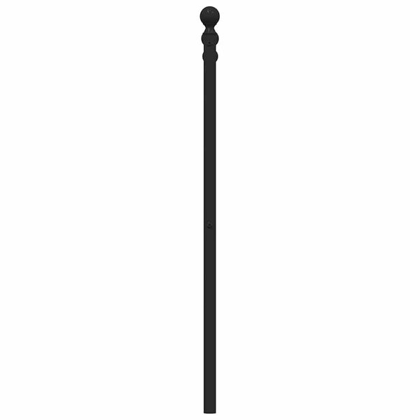 Schwarzes Metallkopfteil Timpau 160 cm