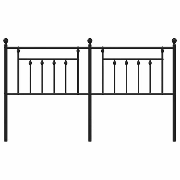 Musta metallinen sängynpääty Timpau 180cm