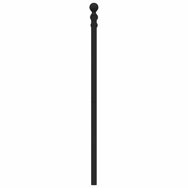 Musta metallinen sängynpääty Timpau 180cm