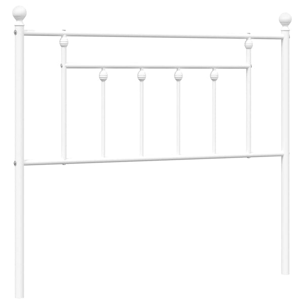 Valkoinen metallinen sängynpääty Timpau 100cm