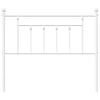 Valkoinen metallinen sängynpääty Timpau 100cm