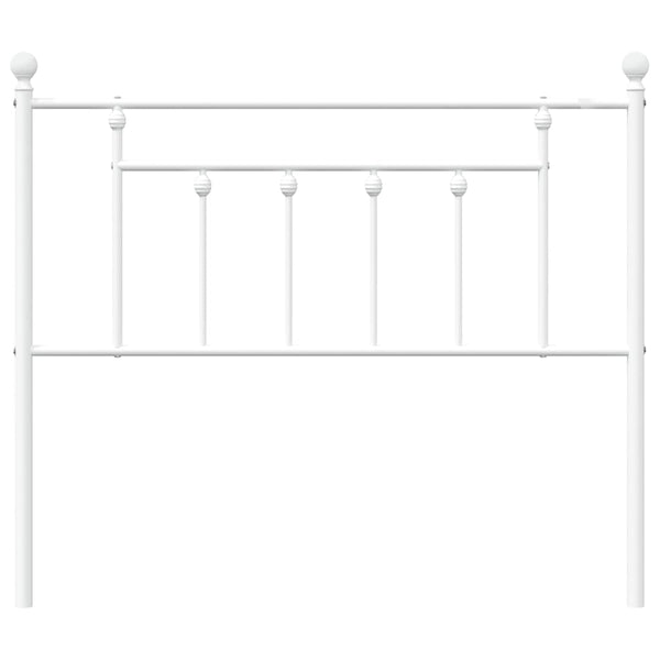 Valkoinen metallinen sängynpääty Timpau 100cm