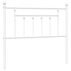Valkoinen metallinen sängynpääty Timpau 107cm