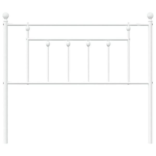 Valkoinen metallinen sängynpääty Timpau 107cm