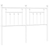 Valkoinen metallinen sängynpääty Timpau 135cm