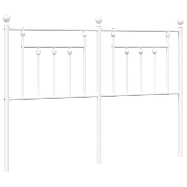 Valkoinen metallinen sängynpääty Timpau 135cm