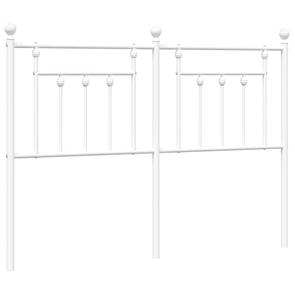 Weißes Metallbettgestell Timpau 140 cm