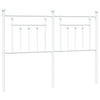 Valkoinen metallinen sängynpääty Timpau 150cm