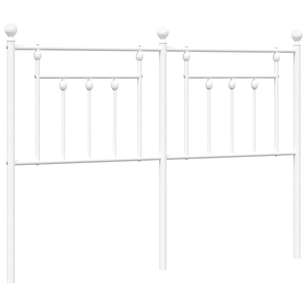 Valkoinen metallinen sängynpääty Timpau 150cm