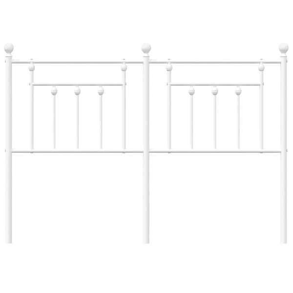 Valkoinen metallinen sängynpääty Timpau 150cm