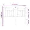 Valkoinen metallinen sängynpääty Timpau 150cm
