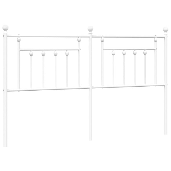 Valkoinen metallinen sängynpääty Timpau 180cm