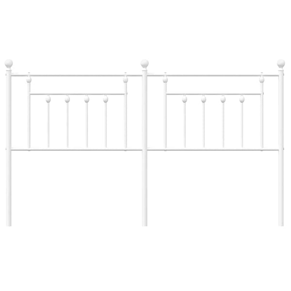 Valkoinen metallinen sängynpääty Timpau 180cm