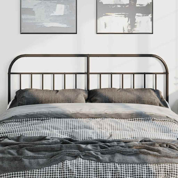 Musta metallinen sängynpääty Is 180cm