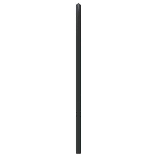 Schwarzes Kopfteil aus Metall, 193 cm