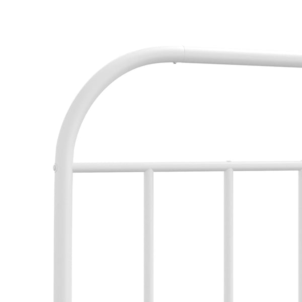 Weißes Metallkopfteil H 75cm