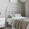 Weißes Metallkopfteil H 75cm