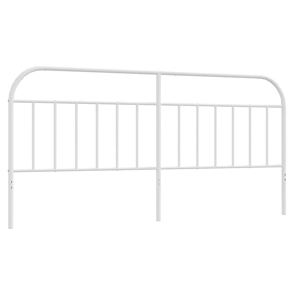 Weißes Kopfteil aus Metall Is 193cm