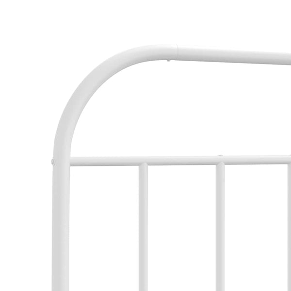 Weißes Kopfteil aus Metall Is 193cm