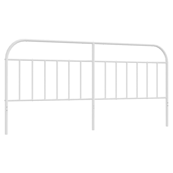 Valkoinen metallinen sängynpääty Is 200cm