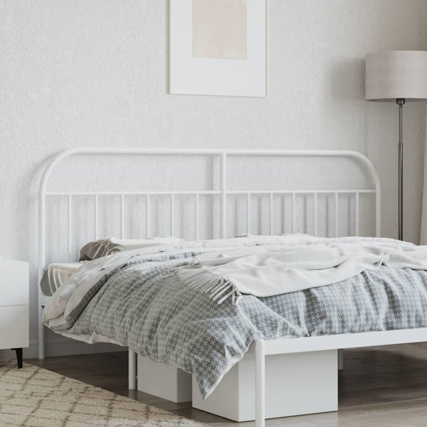 Valkoinen metallinen sängynpääty Is 200cm