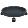 Harmaa kasvirullakot pyörillä Dervis halkaisija 34cm (2 kpl 35 kg)
