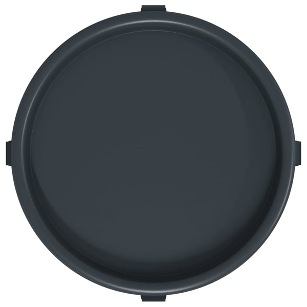Harmaa kasvirullakot pyörillä Dervis halkaisija 34cm (2 kpl 35 kg)
