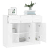 Weißes Sideboard Stevca 91x28x75cm (Holz)