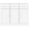 Weißes Sideboard Stevca 91x28x75cm (Holz)