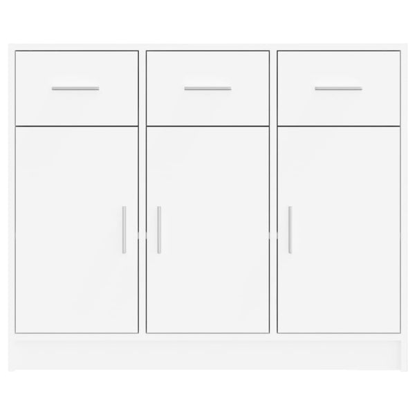 Weißes Sideboard Stevca 91x28x75cm (Holz)