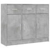 Sideboard Stevca 91x28x75cm betongrau (Holz)