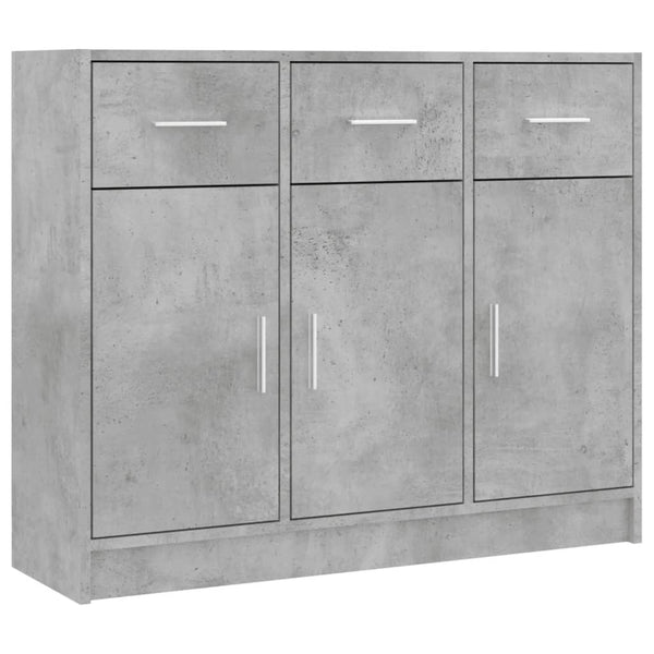 Sideboard Stevca 91x28x75cm betongrau (Holz)