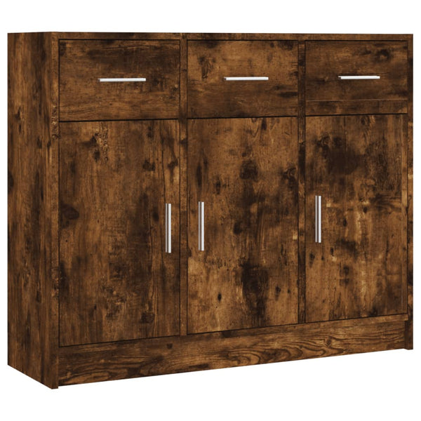Räuchereiche Sideboard Stevca 91x28x75cm (Holz)