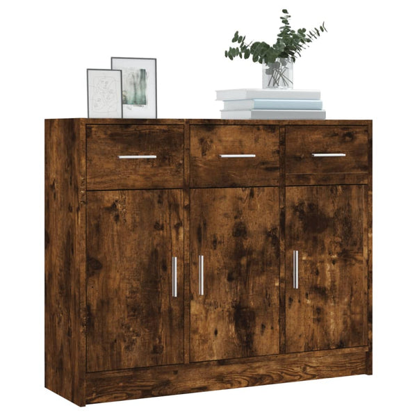 Räuchereiche Sideboard Stevca 91x28x75cm (Holz)