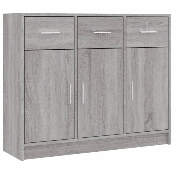 Graues Sideboard Stevca 91x28x75cm (Holz)