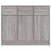 Graues Sideboard Stevca 91x28x75cm (Holz)