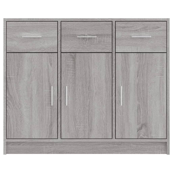 Graues Sideboard Stevca 91x28x75cm (Holz)