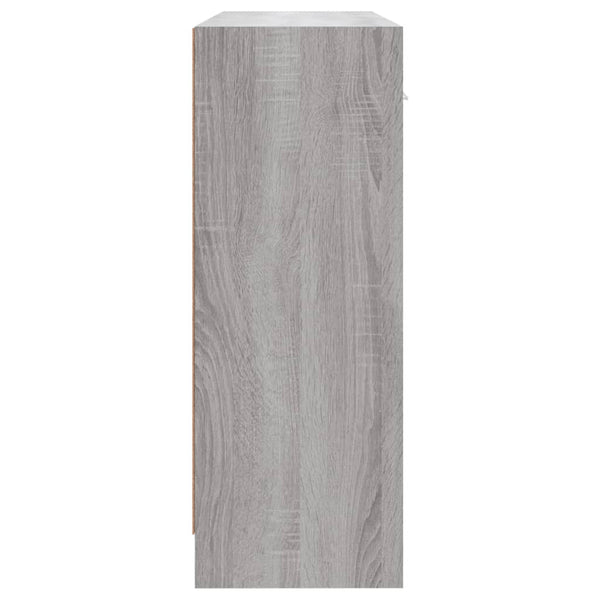 Graues Sideboard Stevca 91x28x75cm (Holz)