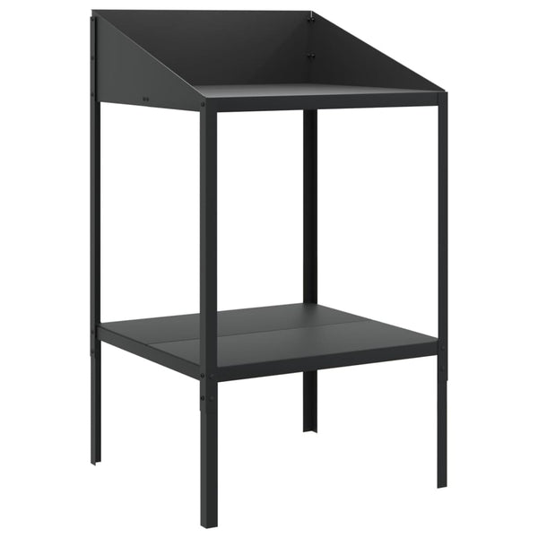 Anthrazit Pflanzenständer Isache 56,5x54,5x100cm (verzinkter Stahl)