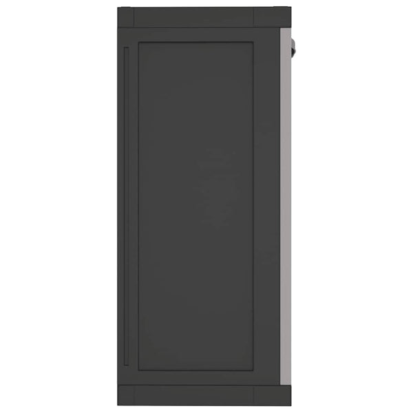 Harmaa ja musta puutarhan varastokaappi Iecret 65x37x85cm (pp)