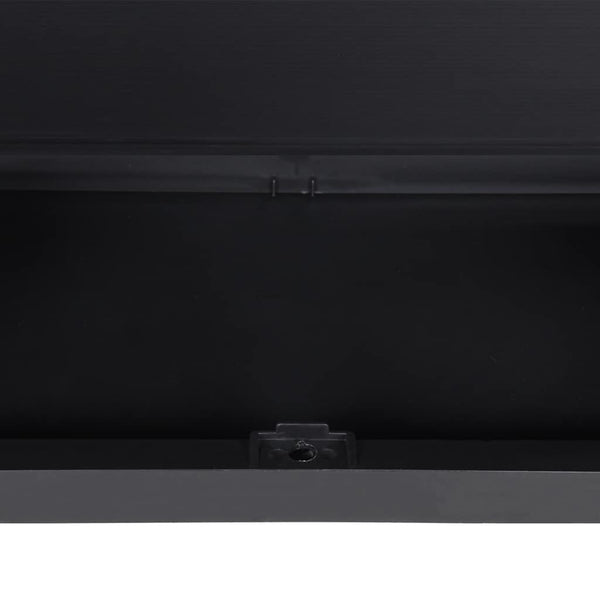 Harmaa ja musta puutarhan varastokaappi Iecret 65x37x85cm (pp)