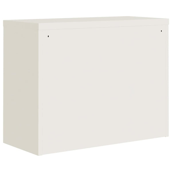 Weißer Aktenschrank Meyer 90x40x70cm (Stahl)