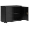 Schwarzer Archivschrank Meyer 90x40x70cm (Stahl)