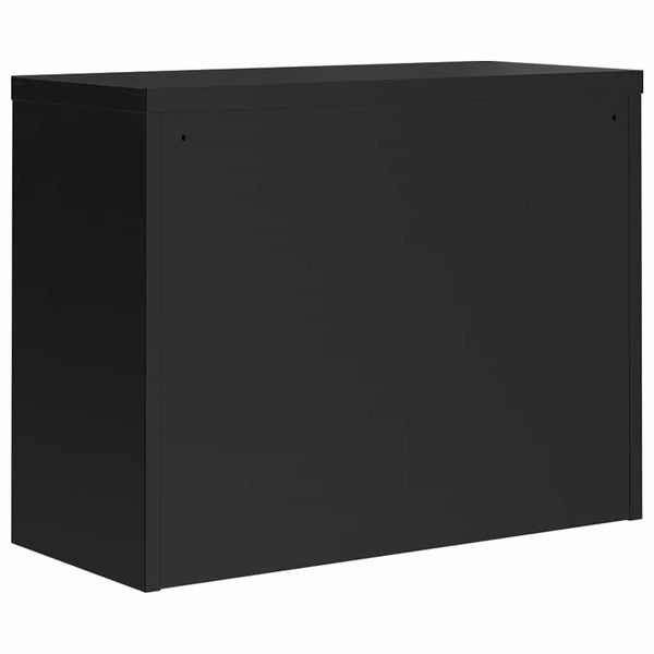Schwarzer Archivschrank Meyer 90x40x70cm (Stahl)