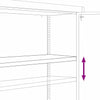 Schwarzer Archivschrank Meyer 90x40x70cm (Stahl)